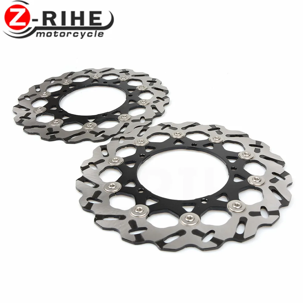 Para 2 peças rotor de freio a disco dianteiro da motocicleta scooter