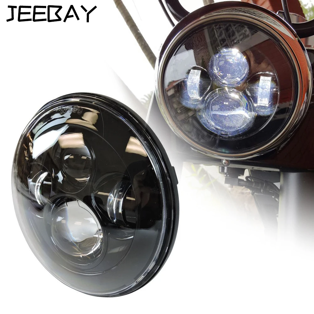 

JEEBAY 7 Inch Motorcycle Projector Daymaker LED Light Bulb Headlight For Harley V Rod VRSCF VRSC VRSCR 2002-2017 Modification