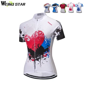 

WEIMOSTAR Team Pro Summer Girls Cycling Jersey MTB Women Bike Clothing Youth Breathable Quick Dry Bicycle Clothes Ropa Ciclismo