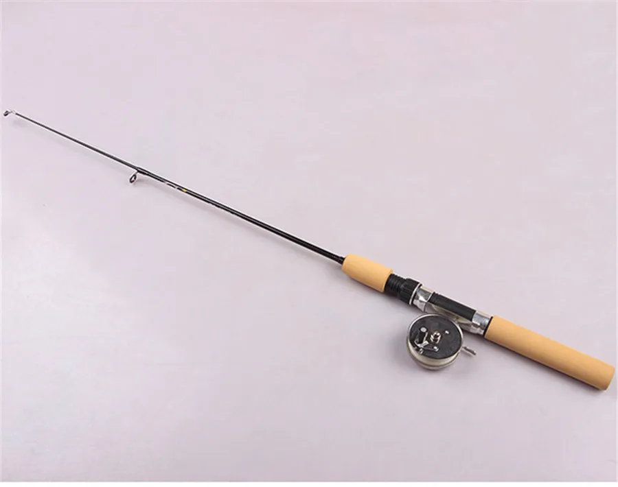 Portable Winter Ice Fishing Rod Adjustable Glass Firbe Spinning Casting Hard Telescopic Folded Fishing Rod With Reel Wheel (3)