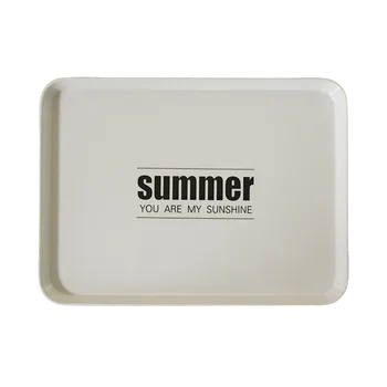 

Nordic Style Melamine Tray Snack Tray Hotel Restaurant Household Breakfast Dinner Plate Cake Dessert Tea Cup Storage Tray Z582