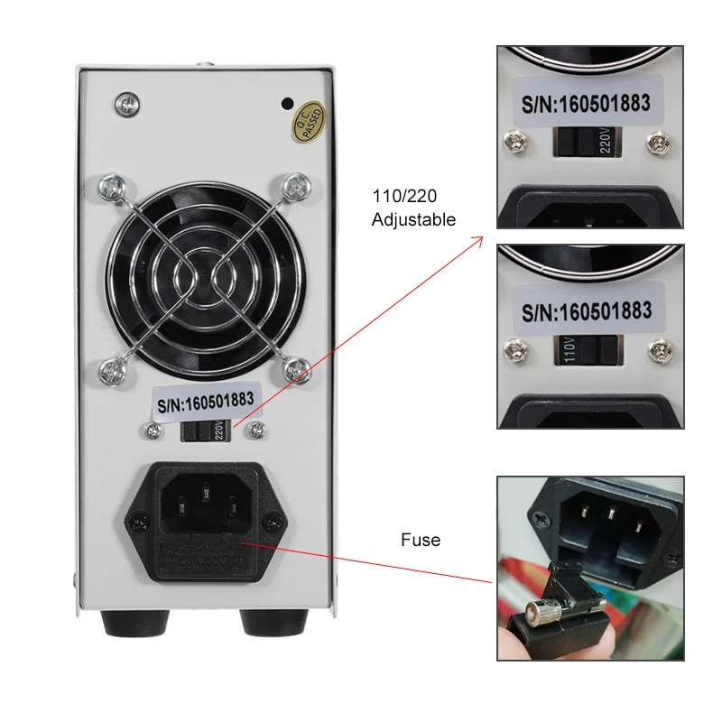 LW 3010D лаборатория Регулируемый источник питания постоянного тока 30V 10A 4 цифры дисплей Регулируемый импульсный источник питания ноутбука телефон ремонт