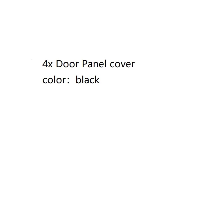 4 шт./компл. внутренняя отделка из микрофибры двери автомобиля/подлокотник Панель Защитная крышка украшения коврик для VW Golf 6 2010 2011 2012 2013 - Название цвета: 4x Door Panel cover