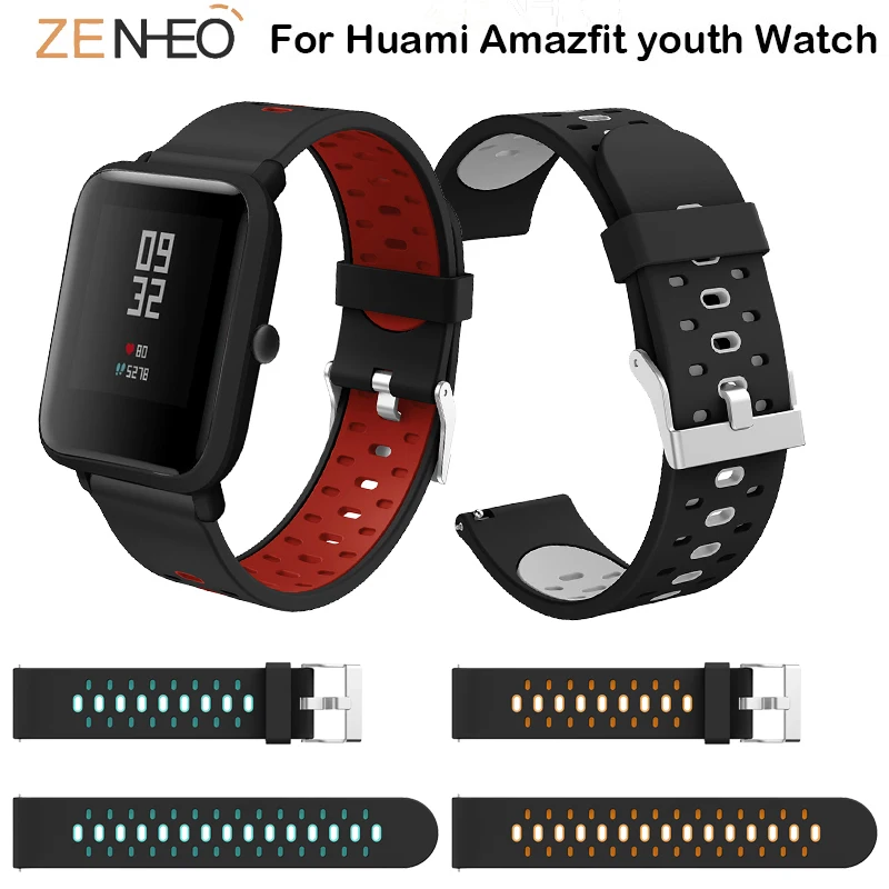 

Silicone For Huami Amazfit Bip Youth 20mm Watch band For Samsung Gear S2/gear sport bracelet replacement Watches strap wristband