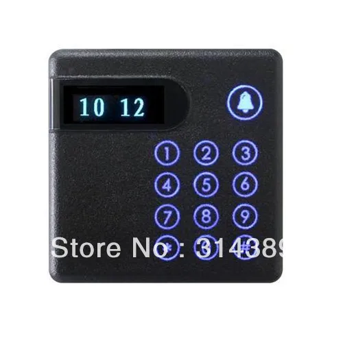 New 13.56Mhz MF1 compatible wiegand26 12V LCD display pincode keypad KO Knock out box reader plastic coffee knock box new