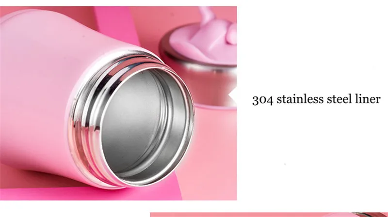 280ML Mini Cute Phone Stand Coffee Vacuum Flasks Thermos Stainless Steel Travel Drink Water Bottle Thermoses Cups and Mugs18