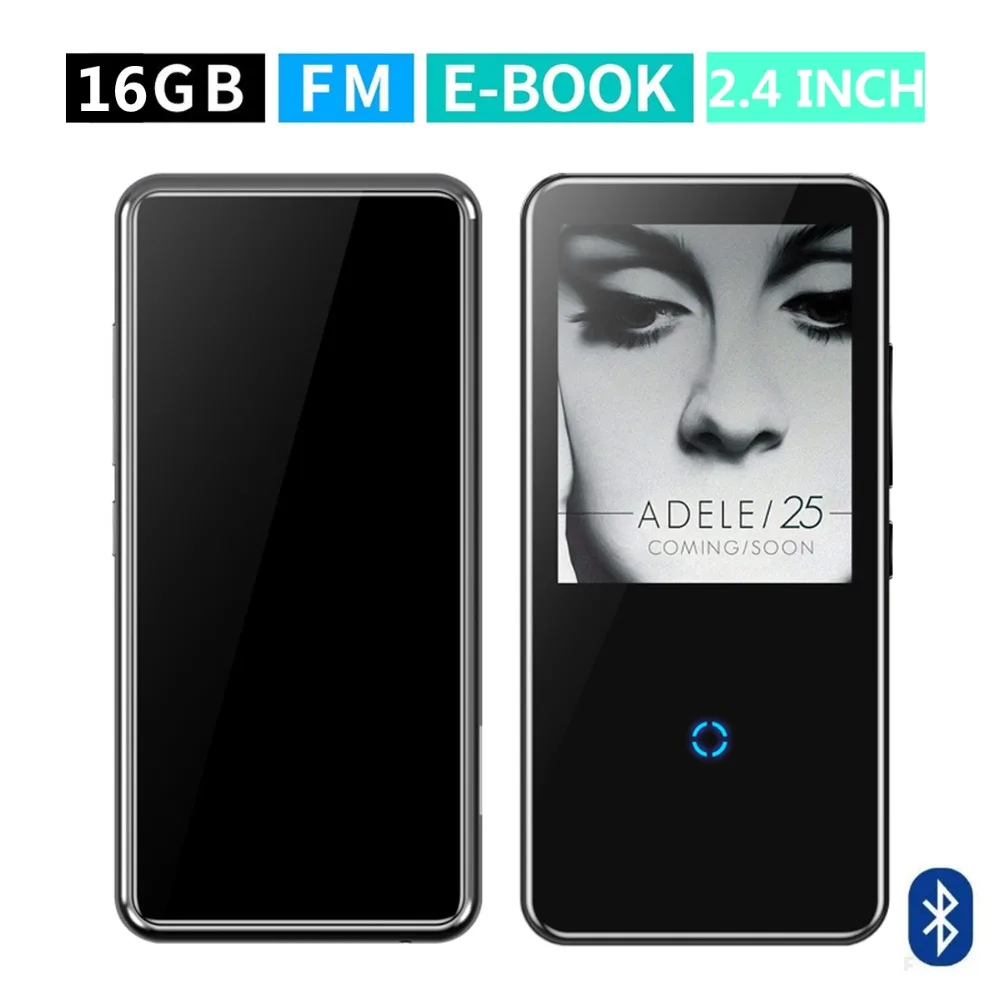 

Mahdi M600 MP3 Player Bluetooth HiFi 2.4Inch Touch Screen Video player Wireless Portable Sport MP3 8GB Built-in Speaker FM Radio