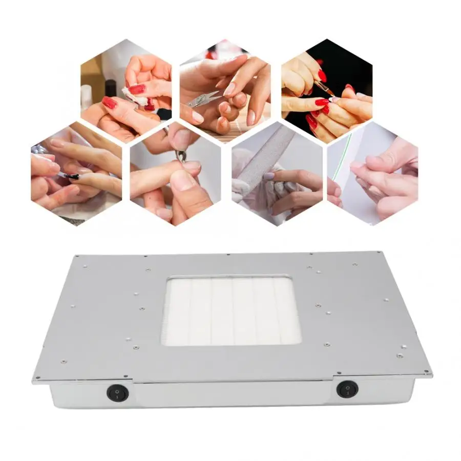 

Nail Art Equipment 48W Desktop Embedded Filter Nail Dust Suction Collector Machine Nail Salon Tools Nails Accessoires Collector