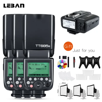 

Free DHL!3x Godox TT685N HSS GN60 i-TTL 2.4G Wireless Flash with X1N Flash Transmitter for Nikon D800 D700 D7000 D5100 D810 D90