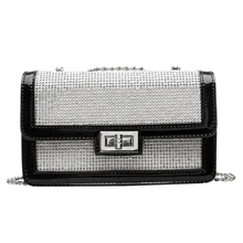 Модная маленькая квадратная сумка с замком, женская сумка в Корейском стиле, женская сумка на одно плечо