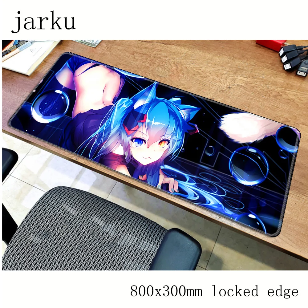 Гель Hatsune Miku коврик для мыши аксессуары для геймеров 800x300 мм коврик для мыши notbook большой игровой коврик для мыши лучший коврик для мыши стол для компьютера padmouse