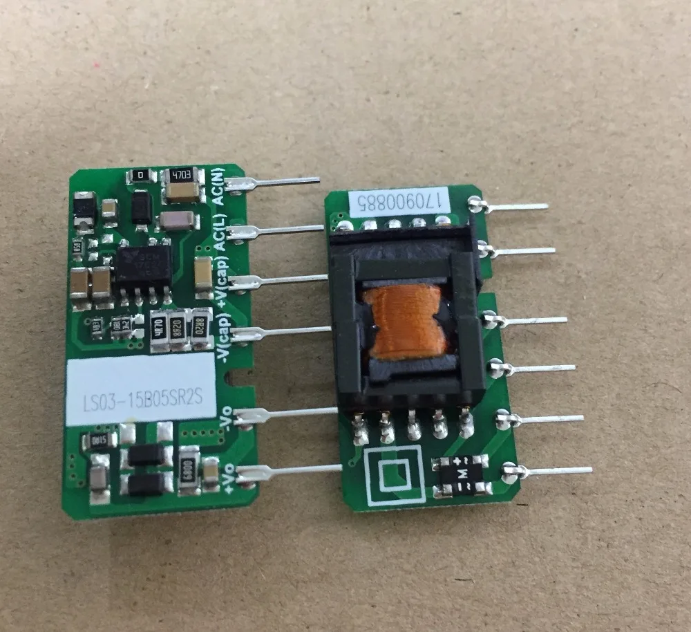 2 шт. 3 W AC DC преобразователь LS03-15B05SR2S компоненты программной платы 3 W 5 V, 35X18X11 мм, SMD AC-DC Питание модуль