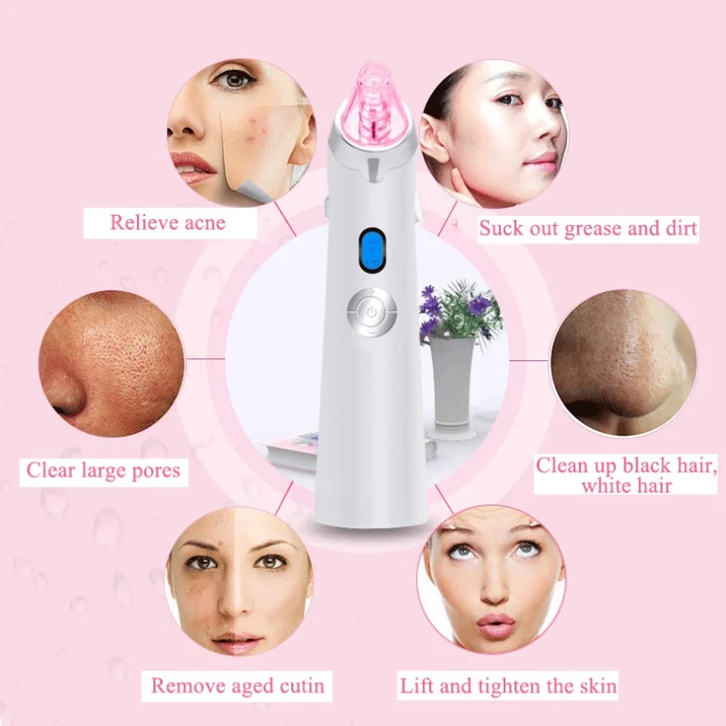 

Blackhead Vacuum Remover Deep Cleaning Pores Remove Blackhead Pimples Electric Removal Device
