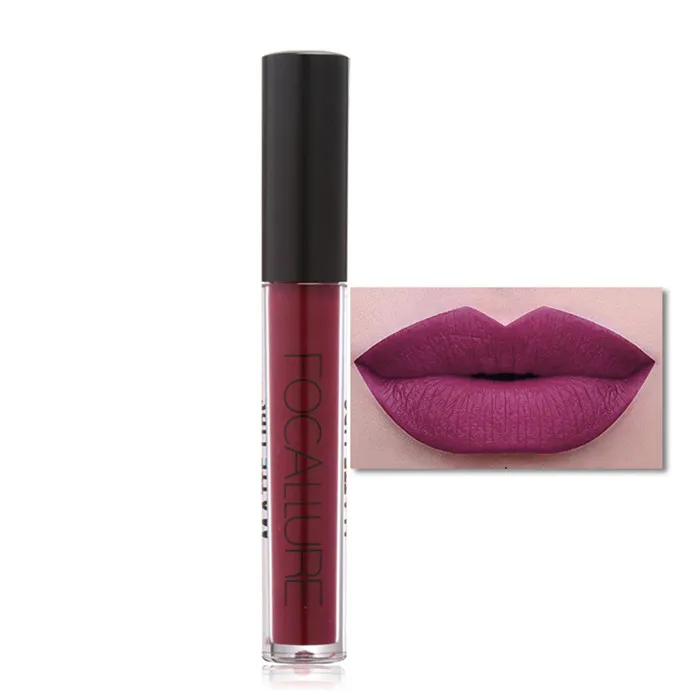 02 Focallure Matte блеск для губ водостойкий жидкая губная помада увлажняющая ручка для губ Batom Maquiagem Косметика матовый бархатный блеск для губ - Цвет: 02