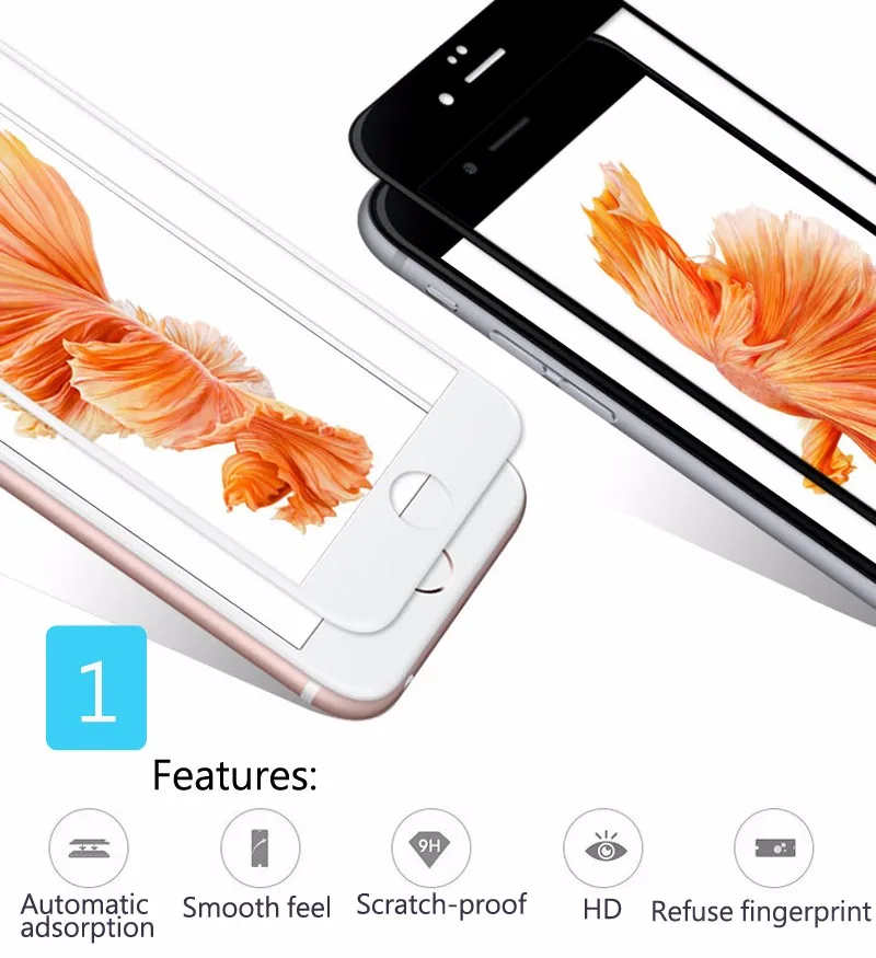 3D Curved Matte Full Screen Covered Protector Tempered Glass For iPhone6 6 6s 7 Plus Premium Real 9H Carbon Fiber Film  (8)