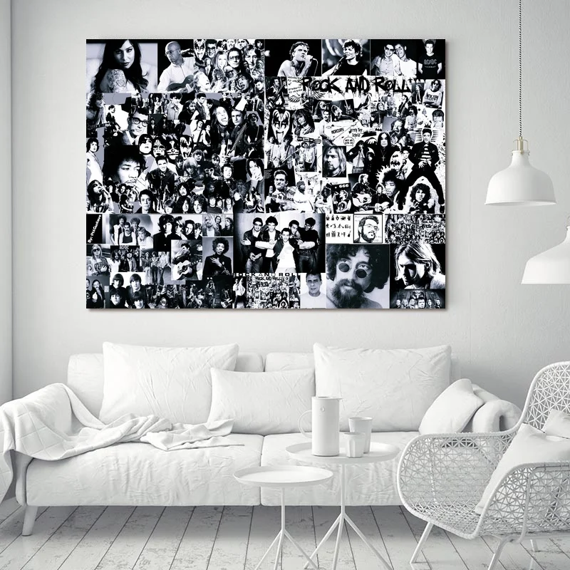 

Rock And Roll Music Canvas Art Print Painting Poster Wall Picture For Living Room Home Decorative Bedroom Decor No Frame