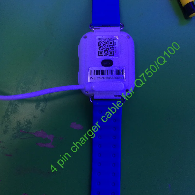 Q100 Q750 зарядное устройство для умных часов 4 pin Магнитный зарядный кабель для детей smart watch