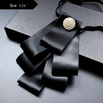 

Wedding Groom bow tie high quality Bowtie solid color butterfly ties for men cravate pour homme party Business suit Accessories