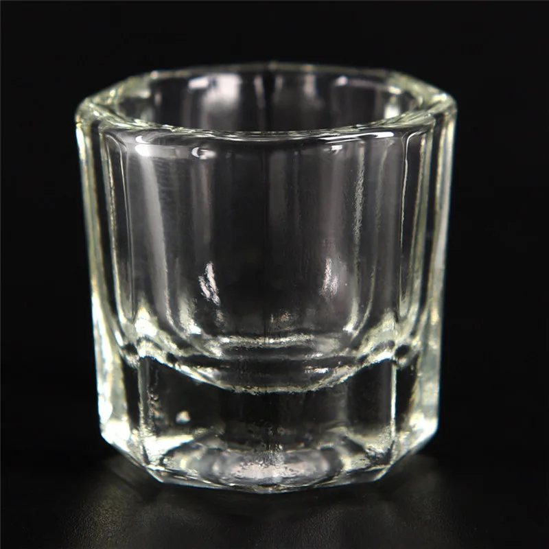 1Pcs Acrylic Liquid Glass Acrylic Powder Dappen Dish Crystal Glass Cup For Acrylic Nail Art Clear White Color Transparent Kit