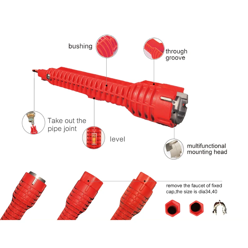 Многофункциональный водопровод гаечный ключ и раковина Lnstaller сантехническое оборудование смеситель гайковерт Сантехнический ключ