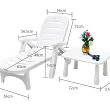 Высокое качество УТОЛЩЕННЫЙ шезлонг складной портативный Открытый Отдых Пляж chiar бассейн стулья с прямоугольным чайным столом