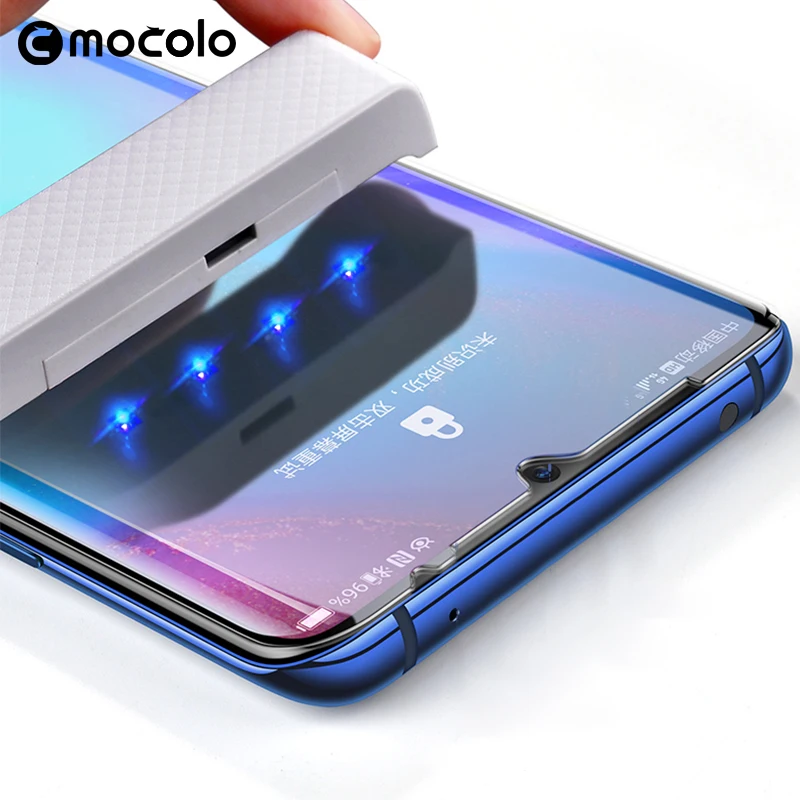 Защита для экрана Huawei P30 Pro жидкокристаллическое изогнутое закаленное УФ стекло