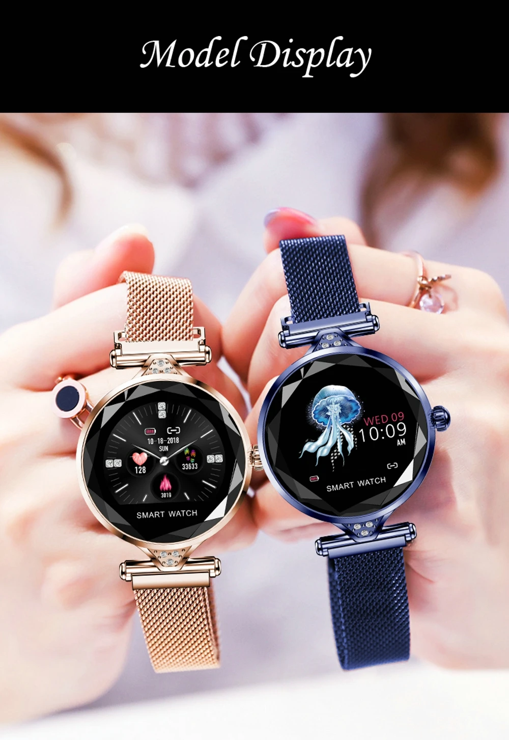 LEMFO Новые Роскошные Смарт часы для женщин Спорт IP67 Водонепроницаемый Bluetooth для Android IOS Iphone Smartwatch подарок для девушки