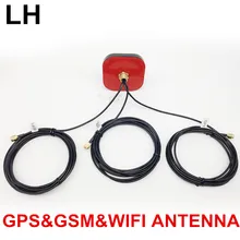 GSM gps wifi комбинированная антенна в одном слое gps LTE 2,4g комбинированная нить антенна 1,5 м кабель SMA Мужской gsm Грибная нить антенна