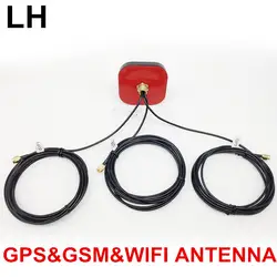 GSM gps wifi комбинированные антенны в onepieces gps LTE 2,4 г комбо поток антенны 1,5 м кабель SMA Мужской gsm гриб поток антенны