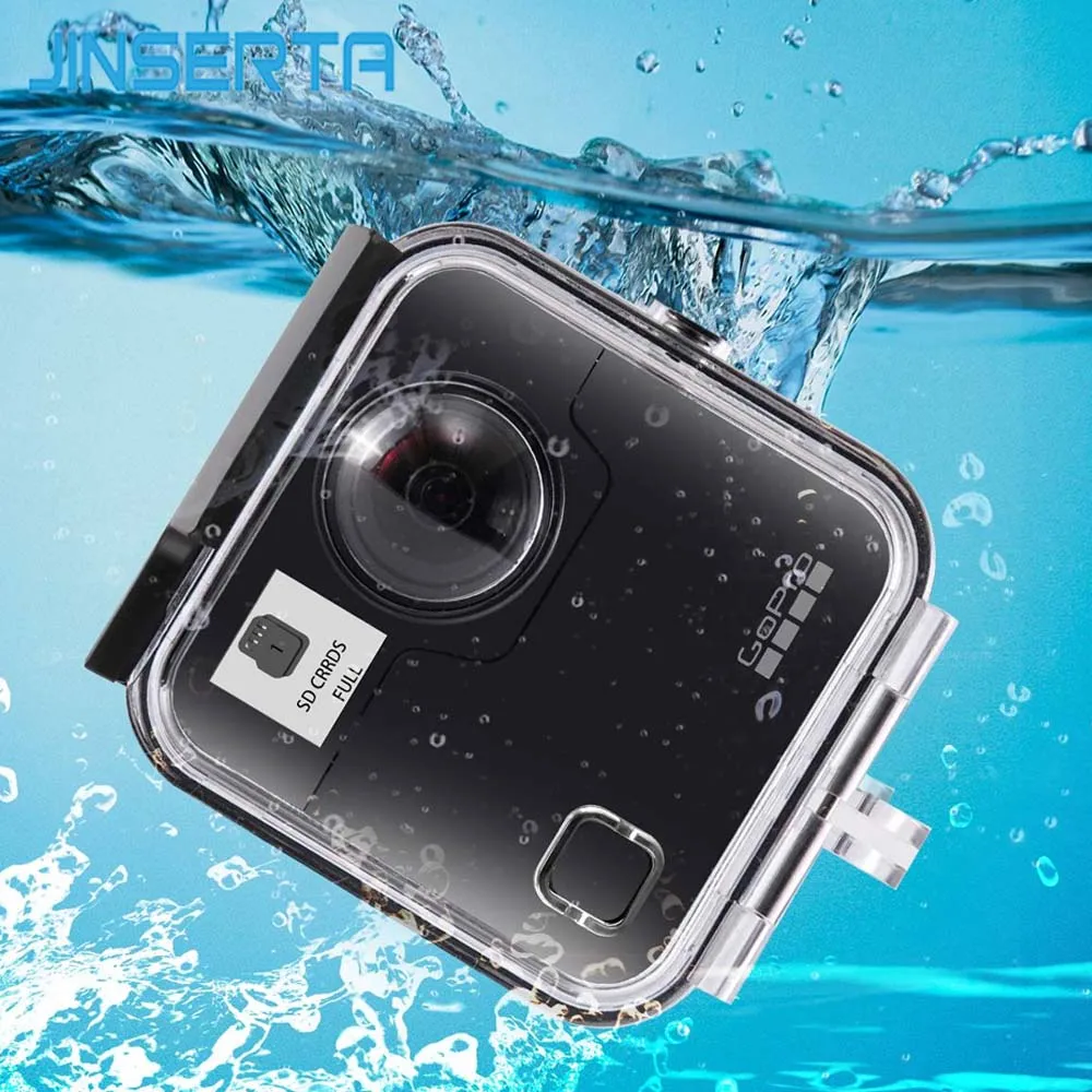 

JINSERTA 45M Underwater Waterproof Case for GoPro Fusion Camera Diving Housing Mount for GoPro Fusion Accessories