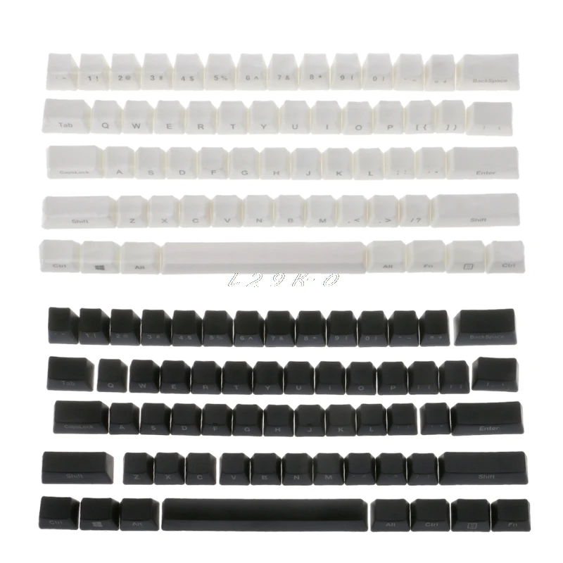 Боковая печать 60 OEM профиль толстые Pbt клавиши колпачки для клавиатуры GH60 покер 61