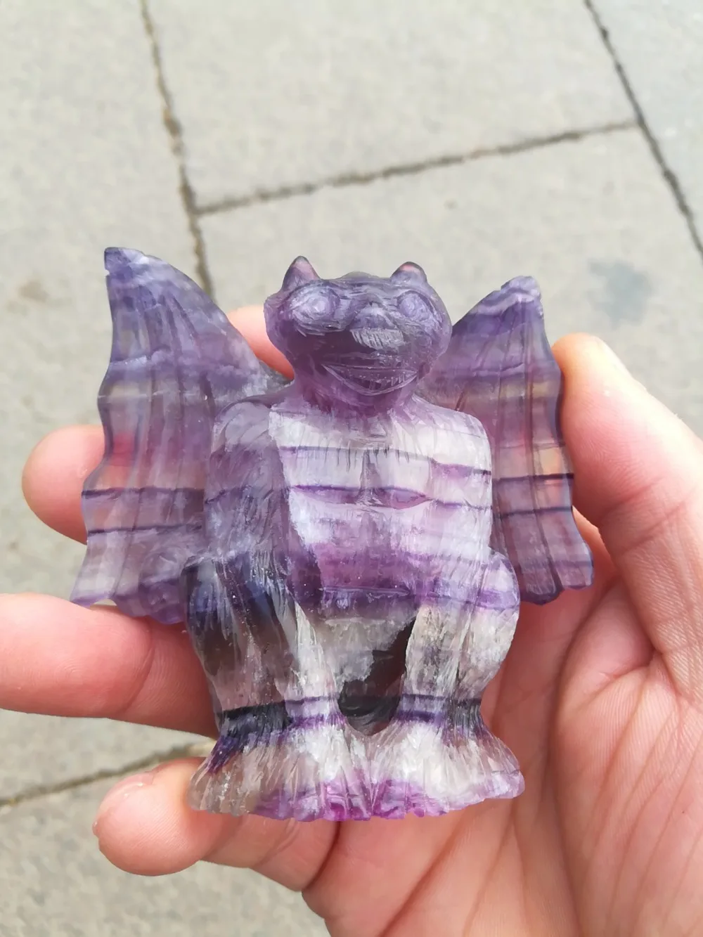 

Natural crystal animal fluorspar pippi monster