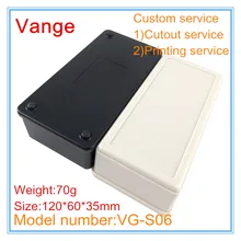 1 шт./лот прессованный Корпус Корпуса 120*60*35 мм ABS пластиковый корпус diy чехол для электронный усилитель запуска