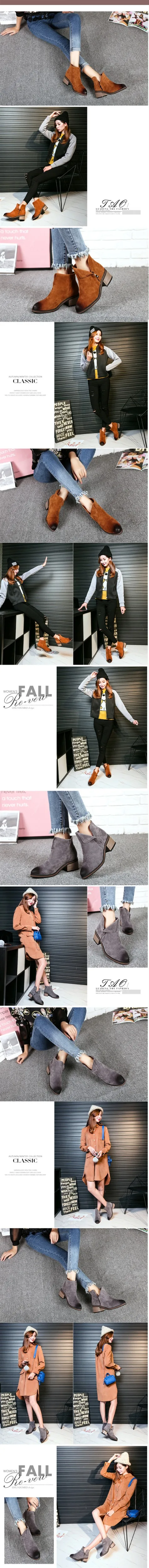 RQFF Brand Winter Boots Women Classic Suede With Box Flock Warm Shoes Vintage Heel Ankle Boot For Woman Female Retro Ladies Shoe (4)