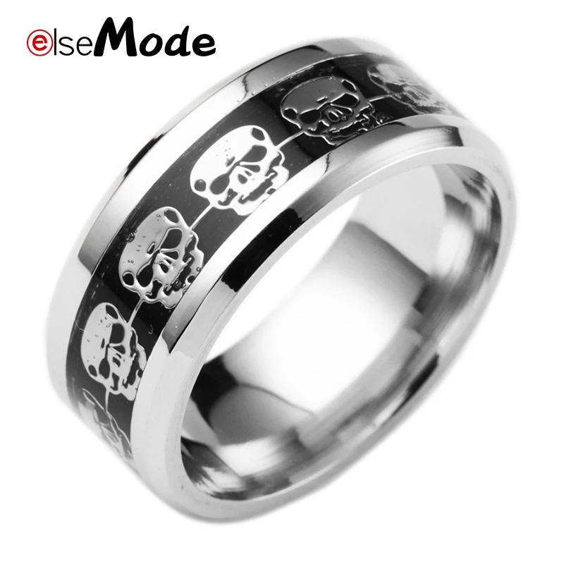Кольца ELSEMODE из нержавеющей стали 316L в стиле панк/байкера индивидуализированные с