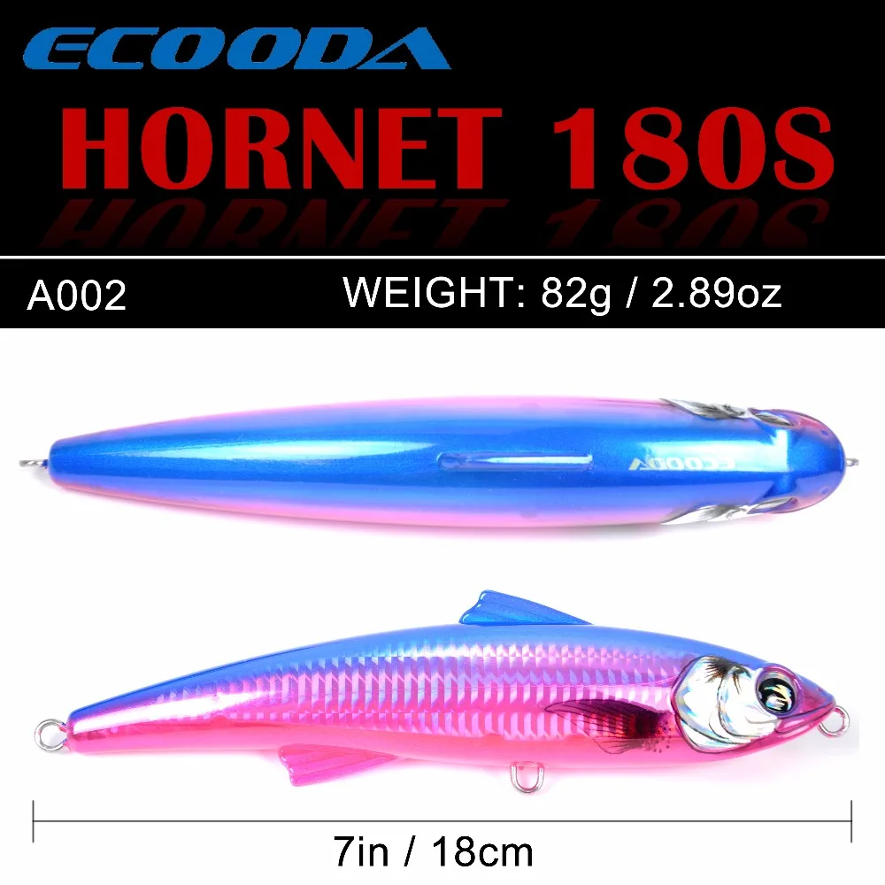 Рыболовный Поппер Ecooda Hornet 180 мм 82 г приманка для морской рыбалки троллинговая