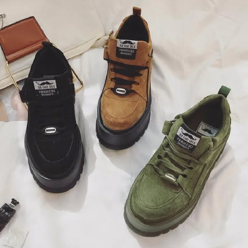 

Thick-soled women's shoes 2018 autumn new breathable student wild fashion shoes