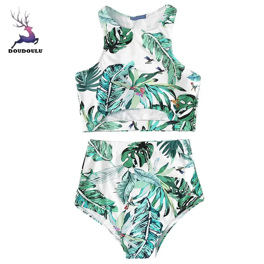 

2018 One Piece Women Thong Bikini printing Swimsuit Swimwear Bathing Beachwear female Traje badpakken vrouwen bikini #30