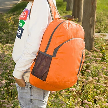

2019 Simple Canvas Backpack Lightweight Foldable Backpack Waterproof Backpack Folding Bag Portable Pack for Women Men Travel