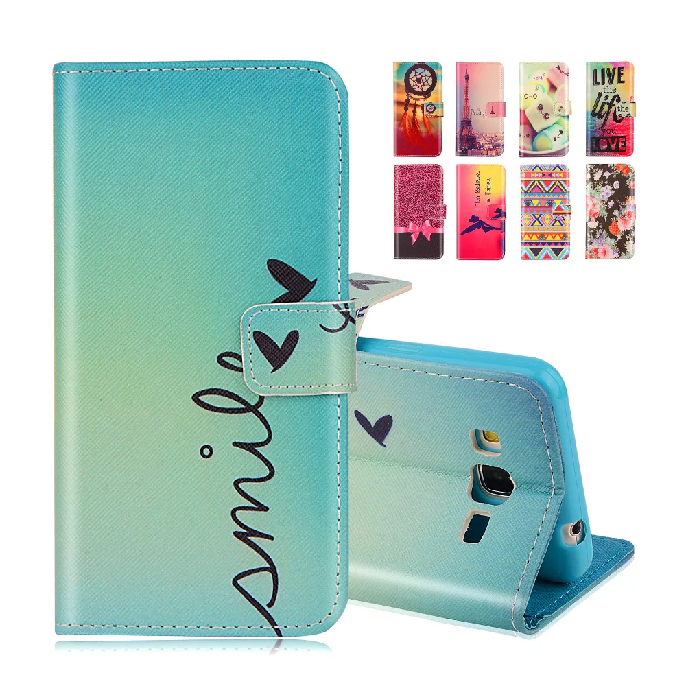 Cartoon Printing Wallet Leather Case For Samsung Galaxy Grand Prime G530 G5306 G530H G531H G531F G5308W Magnetic Cover Phone Bag