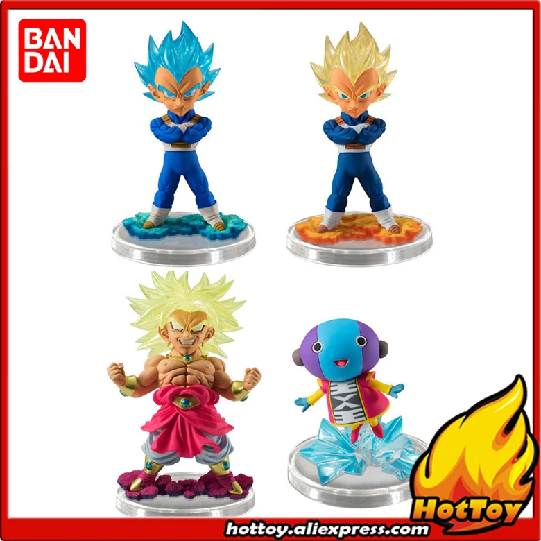 

Original BANDAI Ultimate Grade / UG 6 Gashapon PVC Toy Figure - Full Set of 4 Pieces Vegeta Broly Zen-Oh "Dragon Ball Super