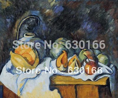 Natura morta con mele e meloni di Paul Cezanne pittura a olio su tela arte  murale fatta a mano pittura natura morta|painting modern life|painting  carpainting ocean - AliExpress