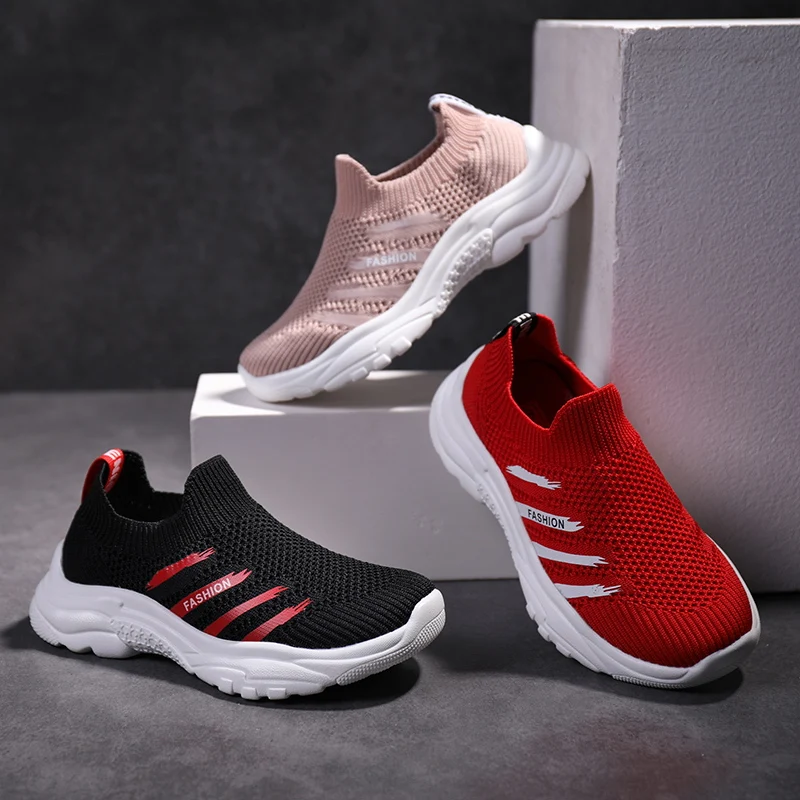 

Children's shoes boys' net shoes 2019 new spring and summer net face breathable in big children running shoes Girls Casual Shoes