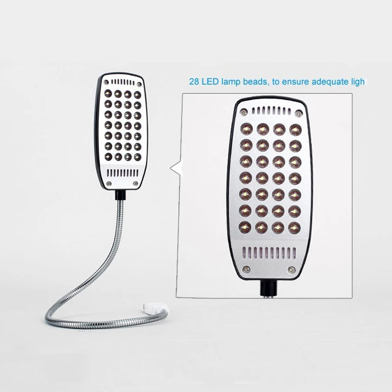 LED Light 28leds USB Reading Book Flexible luminaria de mesa Book Light Reading Lamp Power Bank Computer Notebook led light book light