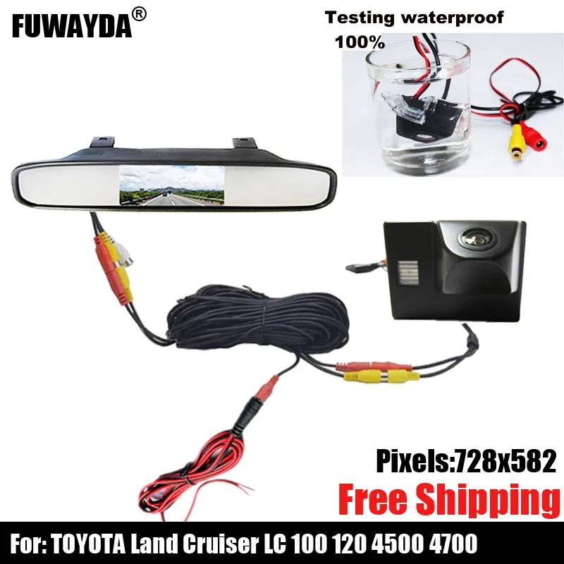 Цветная CCD Автомобильная камера заднего вида для TOYOTA Land Cruiser LC 100 120 4500 с 4700