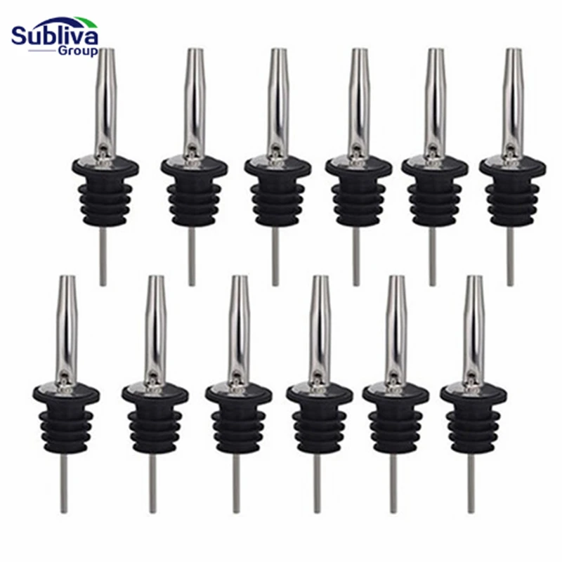 Free Flow Stainless Steel Liquor Bottle Speed Pourers with Tapered