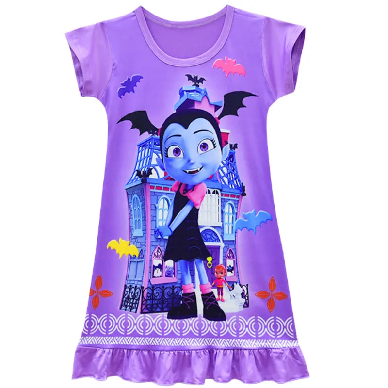 PaMaBa Kid Comic Con Vampirina; карнавальный костюм; вечерние платья для девочек на Хэллоуин; летнее платье с крыльями; нарядная Карнавальная одежда принцессы - Цвет: 20