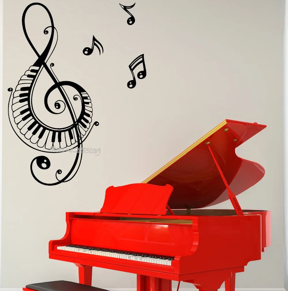 Music Notes Symbols Musical Vinyls Song Singing Wall Stickers Kids Decal A23 
