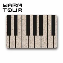 Теплые TOUR пользовательские дверной коврик можно стирать Фортепиано Музыка ключевые Indoor/Открытый Декор Ковер Doormat23.6 "(L) х 15,7 "(W)