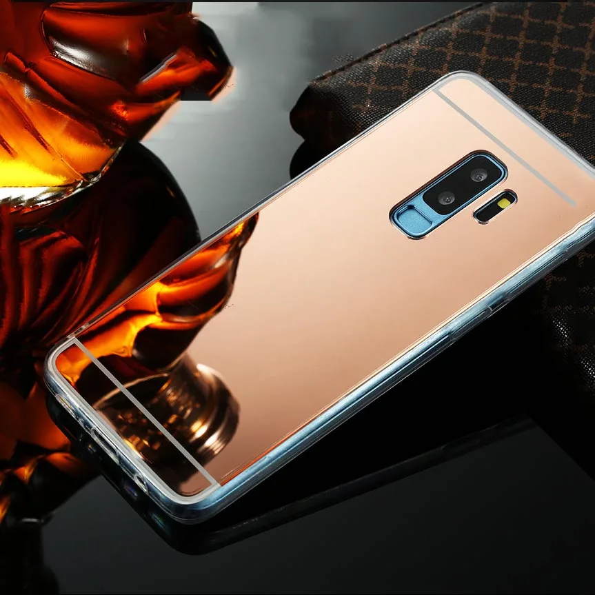 Мягкий силиконовый зеркальный чехол для Samsung Galaxy J120 J2 J3 J5 J7 2015 J510 J710 2016 Note 3 4 5 8 9 G530